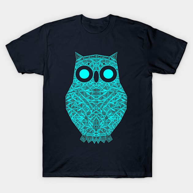 Geometric Owl 3 T-Shirt by Shrenk